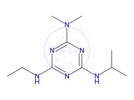 Chemical structure of N4-ethyl-N2,N2-diMethyl-N6-(propan-2-yl)-1,3,5-triazine-2,4,6-triaMine