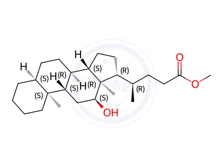 Chemical structure of Deoxycholic acid Impurity 122