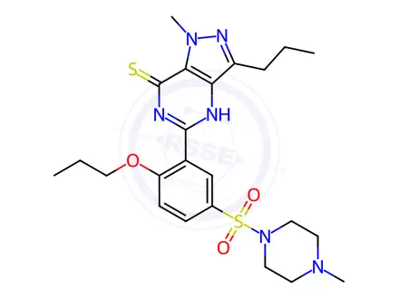 Chemical structure of Propoxyphenyl Thiosildenafil