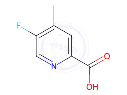 Chemical structure of 5-Fluoro-4-methylpicolinic acid