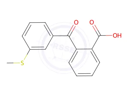 Chemical structure of 2-(3-(Methylthio)benzoyl)benzoic acid