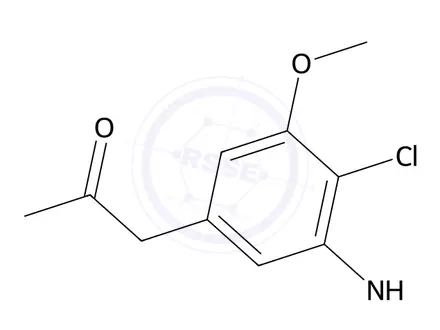 Chemical structure of 1-(4-Chloro-3-methoxy-5-(methylamino)phenyl)propan-2-one