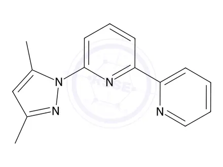 Chemical structure of 2,2'-Bipyridine, 6-(3,5-dimethyl-1H-pyrazol-1-yl)