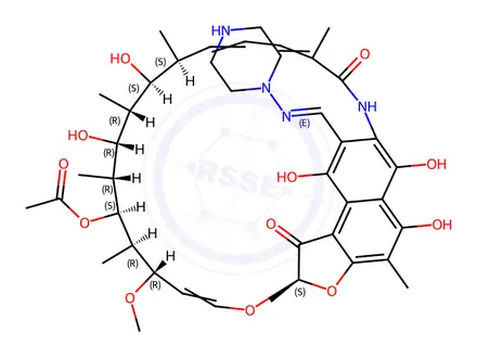 Chemical structure of Des-cyclopentyl Rifapentine