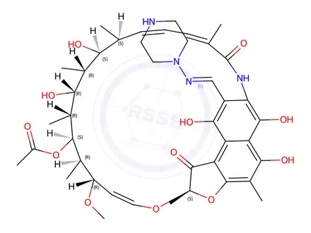 Chemical structure of Des-cyclopentyl Rifapentine