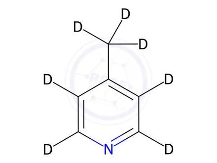Chemical structure of 4-Methylpyridine D7