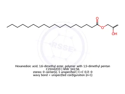 Chemical structure of 2-Hydroxypropyl octadecanoate