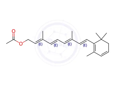 Chemical structure of 3-Dehydro Retinol Acetate