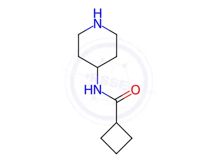 Chemical structure of N-(piperidin-4-yl)cyclobutanecarboxamide