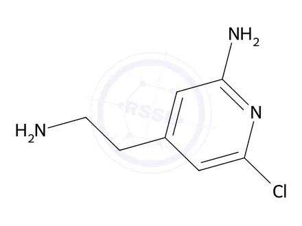 Chemical structure of 4-(2-Aminoethyl)-6-chloropyridin-2-amine