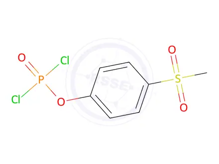 Chemical structure of 4-(Methylsulfonyl)phenyl phosphorodichloridate