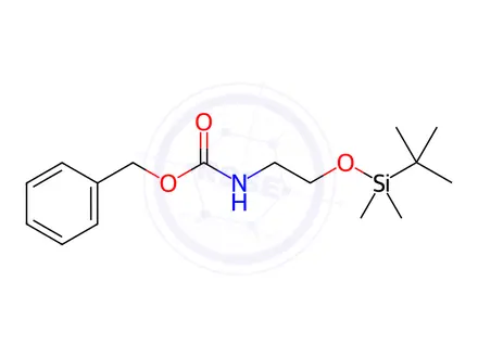 Chemical structure of Benzyl (2-((tert-Butyldimethylsilyl)oxy)ethyl)carbamate