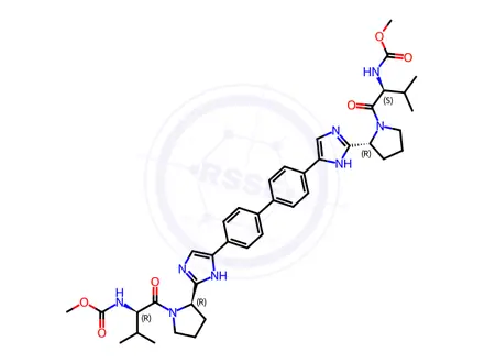 Chemical structure of Daclatasvir RSRR-Isomer