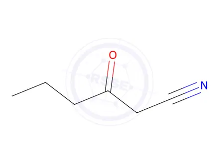 Chemical structure of 3-oxohexanenitrile
