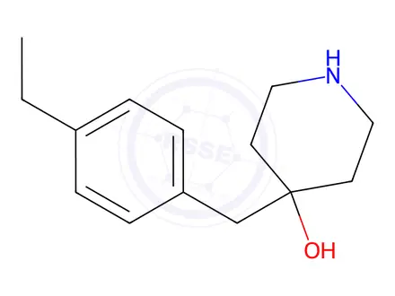 Chemical structure of 4-(4-Ethylbenzyl)piperidin-4-ol
