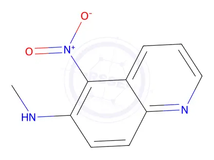 Chemical structure of 5-Nitro-6-methylaminoquinoline
