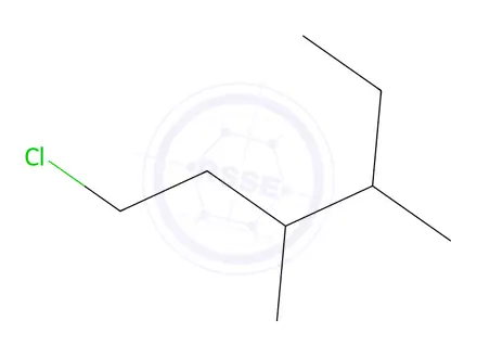 Chemical structure of 1-chloro-3,4-dimethyl-hexane