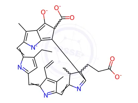 Chemical structure of COPPERCHLORPHYLLIN
