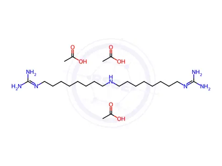 Chemical structure of Iminoctadine triacetate