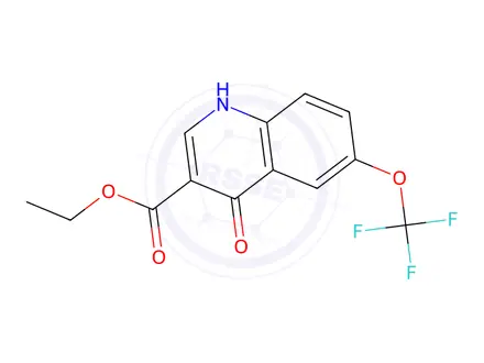 Chemical structure of Ethyl 4-oxo-6-(trifluoromethoxy)-1,4-dihydroquinoline-3-carboxylate