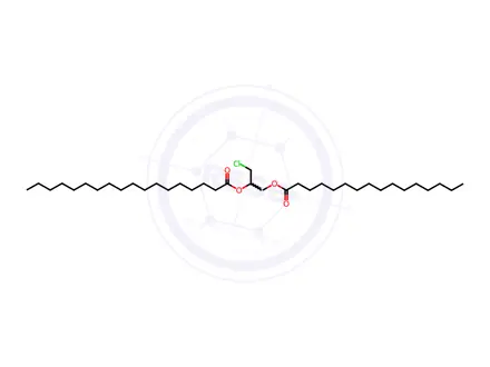 Chemical structure of rac 1-palmitoyl-2-stearoyl-3-chloropropanediol