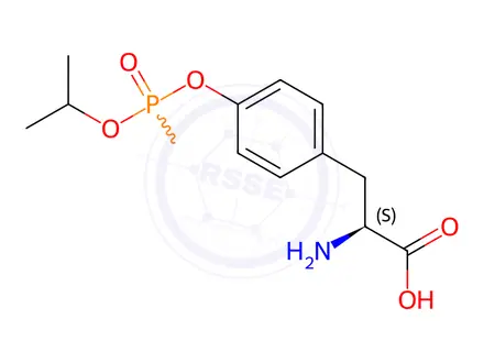 Chemical structure of O-[Methyl(1-methylethoxy)phosphinyl]-L-tyrosine