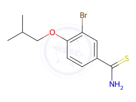 Chemical structure of 3-Bromo-4-isobutoxybenzothioamide