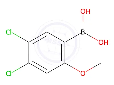 Chemical structure of 4,5-Dichloro-2-methoxyphenylboronic acid