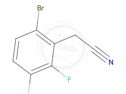 Chemical structure of 6-Bromo-2,3-difluorophenylacetonitrile