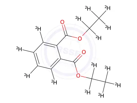 Chemical structure of Diethyl Phthalate-d14