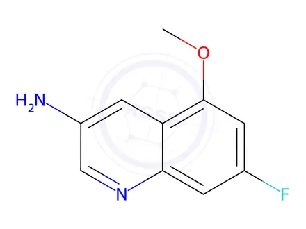 Chemical structure of 7-Fluoro-5-methoxyquinolin-3-amine