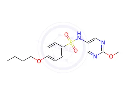 Chemical structure of 4-Butoxy-N-(2-methoxypyrimidin-5-yl)benzenesulfonamide