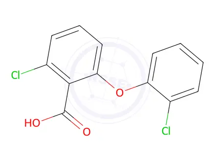 Chemical structure of 2-Chloro-6-(2-chlorophenoxy)benzoic Acid