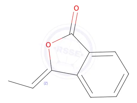 Chemical structure of (3Z)-3-ethylidene-2-benzofuran-1(3H)-one