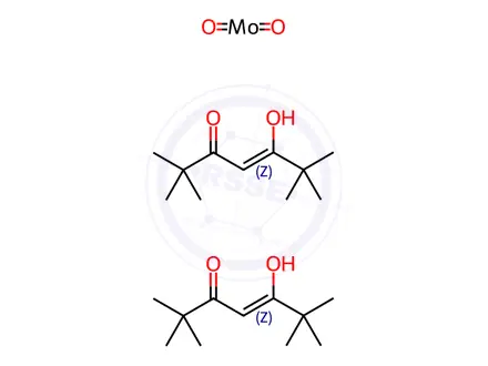 Chemical structure of MOLYBDENUM (VI) DIOXIDE BIS(2,2,6,6-TETRAMETHYL-3,5-HEPTANEDIONATE)