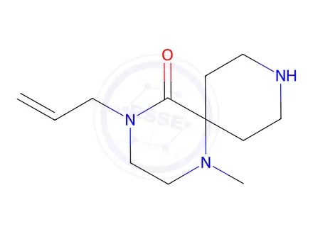 Chemical structure of 4-Allyl-1-methyl-1,4,9-triazaspiro[5.5]undecan-5-one