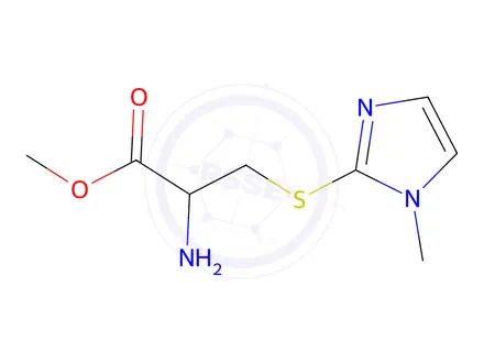 Chemical structure of Methyl s-(1-methyl-1h-imidazol-2-yl)cysteinate