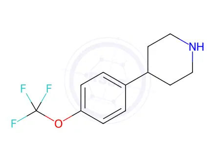 Chemical structure of 4-[4-(TrifluoroMethoxy)phenyl]-piperidine HCl