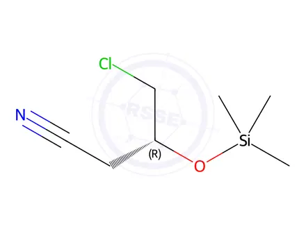 Chemical structure of (R)-4-Chloro-3-((trimethylsilyl)oxy)butanenitrile