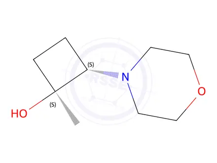 Chemical structure of (1S,2S)-1-Methyl-2-(morpholin-4-yl)cyclobutan-1-ol