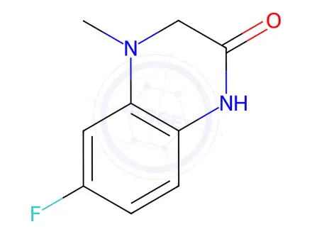 Chemical structure of 6-Fluoro-4-methyl-3,4-dihydroquinoxalin-2(1H)-one