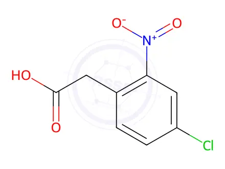 Chemical structure of 2-NITRO-4-CHLOROPHENYLACETIC ACID