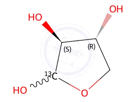 Chemical structure of D-[1-13C]threose
