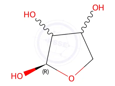Chemical structure of D-[2-13C]erythrose