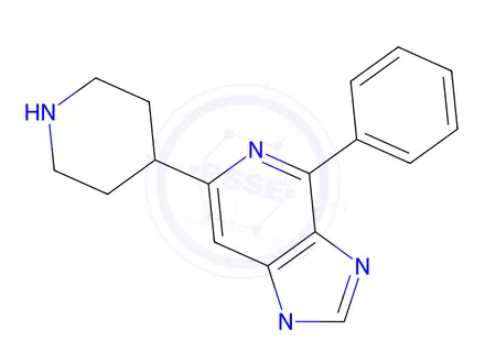 Chemical structure of 1-Methyl-4-phenyl-6-(piperidin-4-yl)-1H-imidazo[4,5-c]pyridine