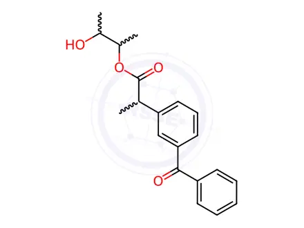 Chemical structure of Ketoprofen 2,3-Butylene Glycol Ester