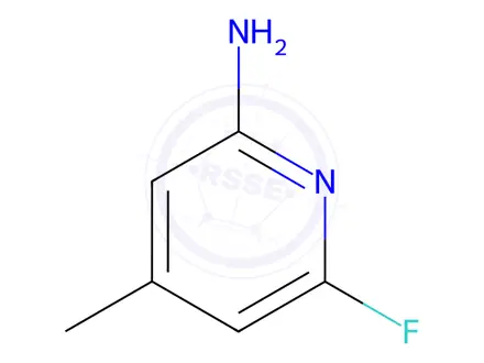 Chemical structure of 6-Fluoro-4-methyl-2-pyridinamine