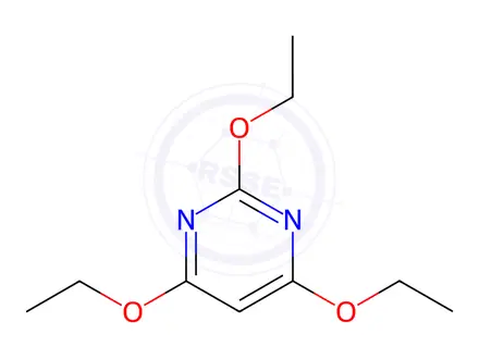 Chemical structure of 2,4,6-triethoxy-pyrimidine