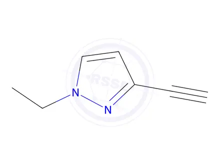 Chemical structure of 1-Ethyl-3-ethynyl-1H-pyrazole