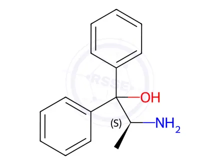Chemical structure of (S)-2-Amino-1,1-diphenyl-1-propanol